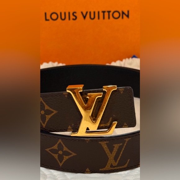 Louis Vuitton reversible belt - Monogram/black, Size 80cmx30mm - Picture 3 of 8